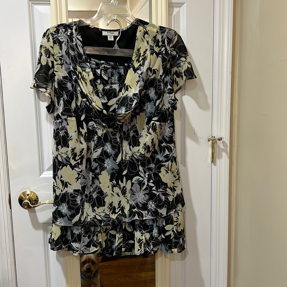Two piece skirt blouse set